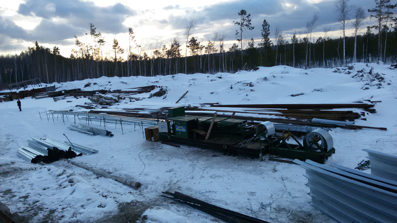 Строительство арочного ангара - казанское месторождение, Томская область