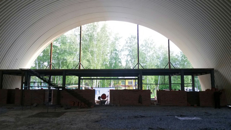 Строительство спорткомплекса в Новосибирской области