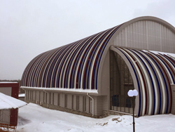 Строительство утепленного ароного ангара в Красноярске